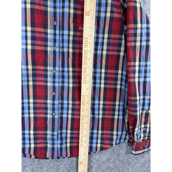 Rockies Women's XXL Western Shirt Red Blue Plaid Button Long Sleeve 2XL - Picture 6 of 9